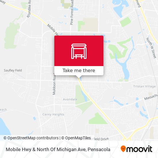 Mobile Hwy & North Of Michigan Ave map