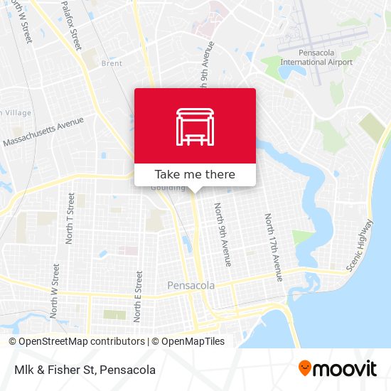 Mapa de Mlk & Fisher St