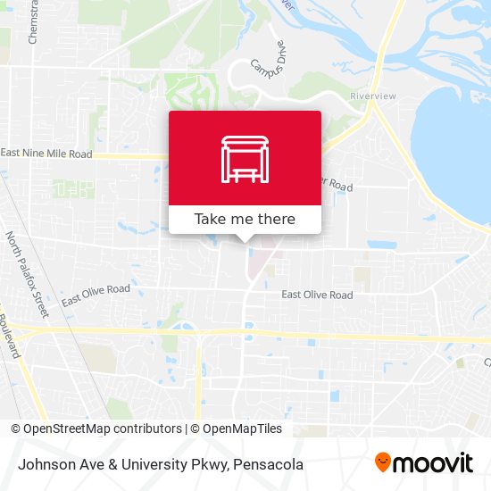 Johnson Ave & University Pkwy map