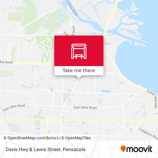 Davis Hwy & Lewis Street map