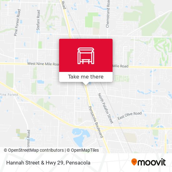 Hannah Street & Hwy 29 map