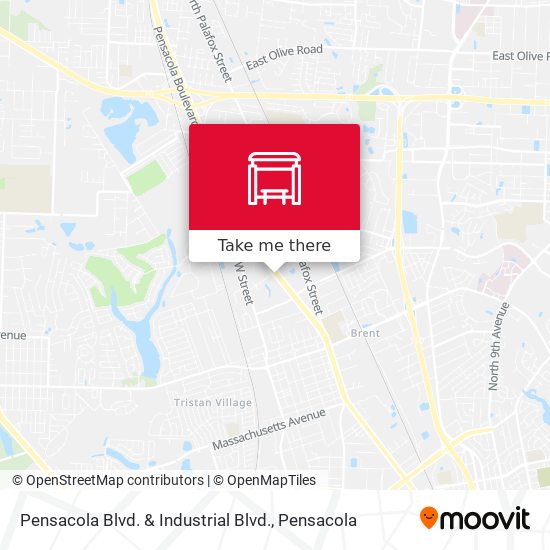 Mapa de Pensacola Blvd. & Industrial Blvd.