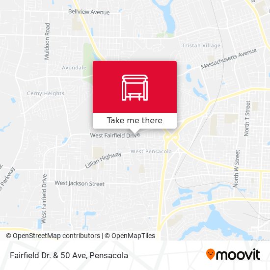 Fairfield Dr. & 50 Ave map