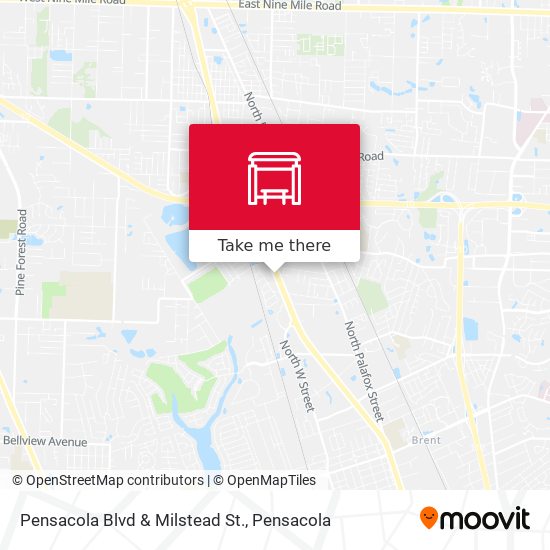 Pensacola Blvd & Milstead St. map