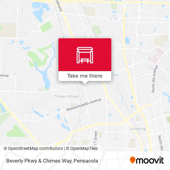 Mapa de Beverly Pkwy & Chimes Way