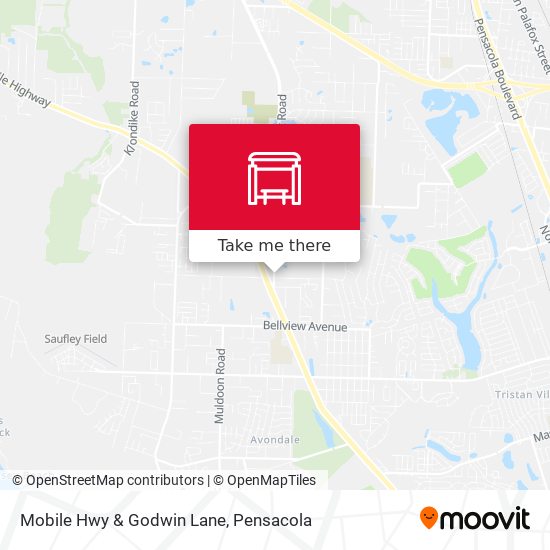 Mobile Hwy & Godwin Lane map