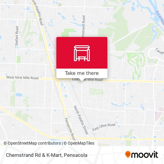 Chemstrand Rd & K-Mart map