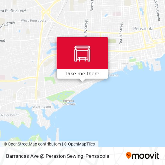 Barrancas Ave @ Perasion Sewing map