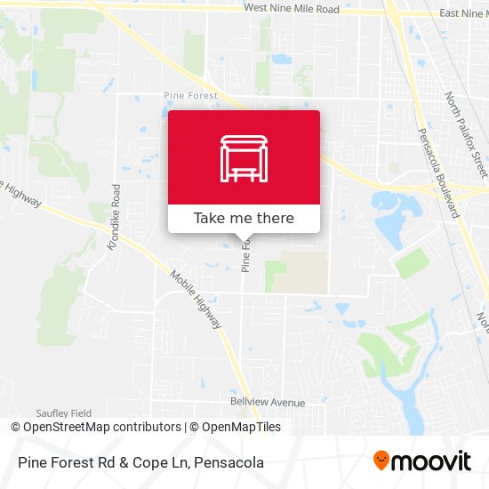 Pine Forest Rd & Cope Ln map