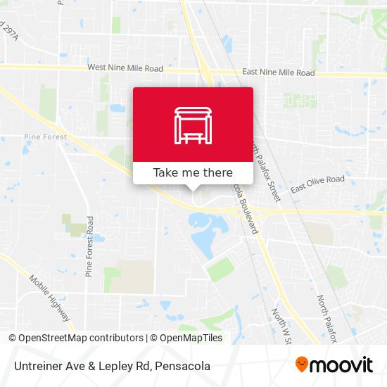 Untreiner Ave & Lepley Rd map