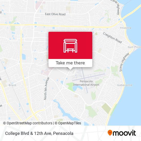 College Blvd & 12th Ave map