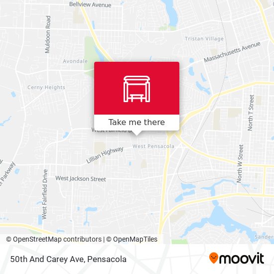 Mapa de 50th And Carey Ave