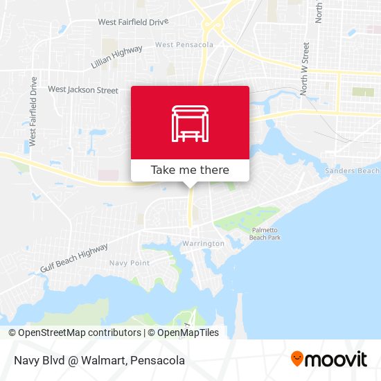 Navy Blvd @ Walmart map