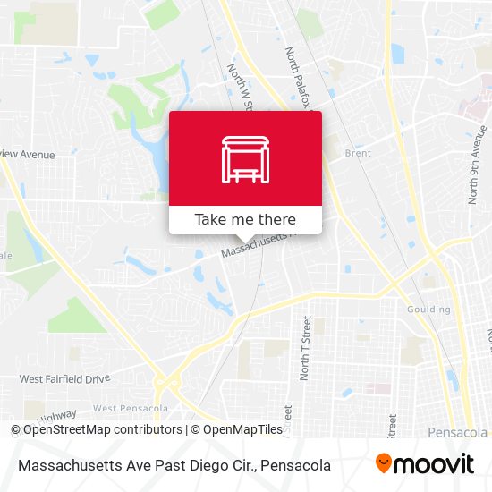 Massachusetts Ave Past Diego Cir. map