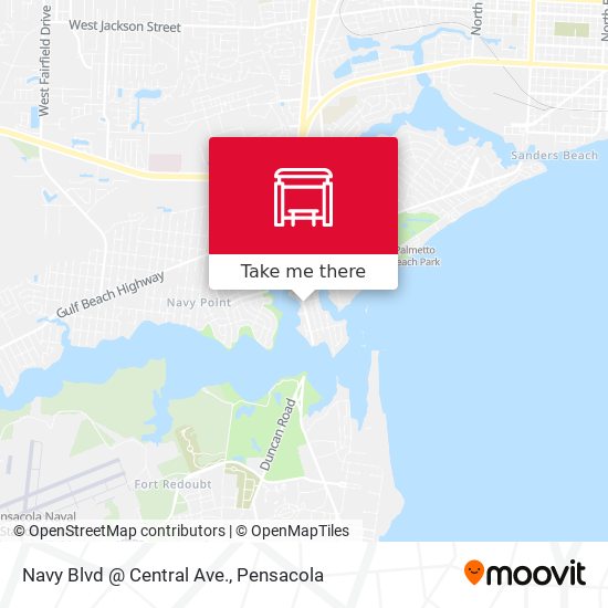 Navy Blvd @ Central Ave. map