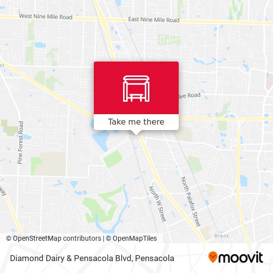 Mapa de Diamond Dairy & Pensacola Blvd