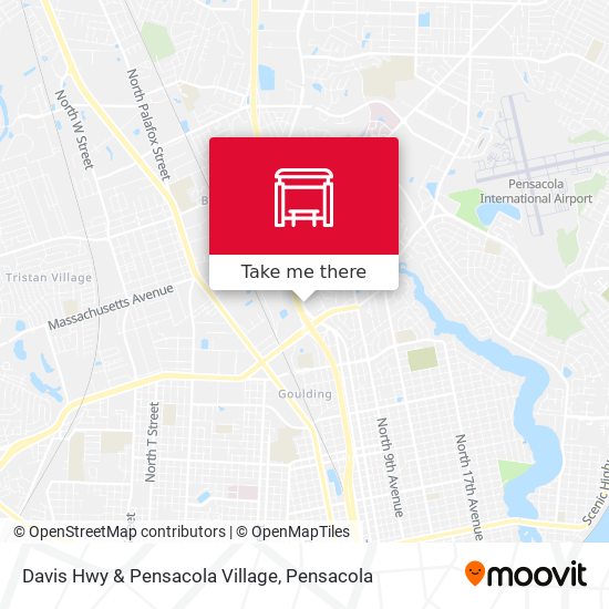 Davis Hwy & Pensacola Village map