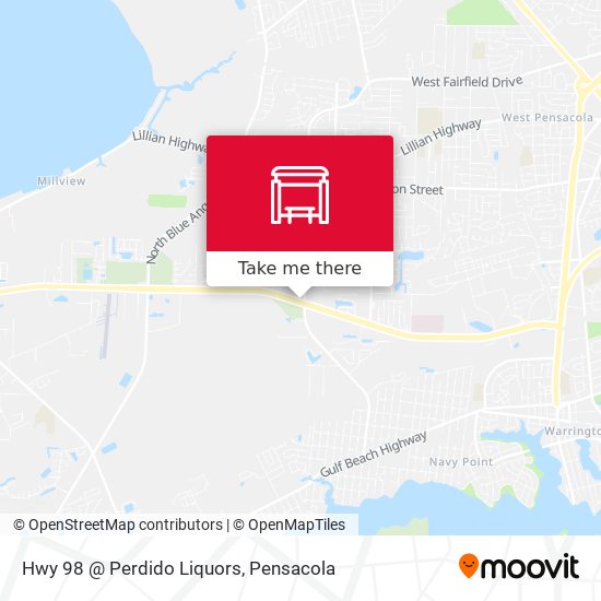 Mapa de Hwy 98 @ Perdido Liquors