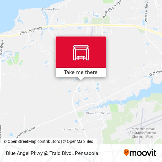 Mapa de Blue Angel Pkwy @ Traid Blvd.