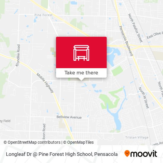 Longleaf Dr @ Pine Forest High School map