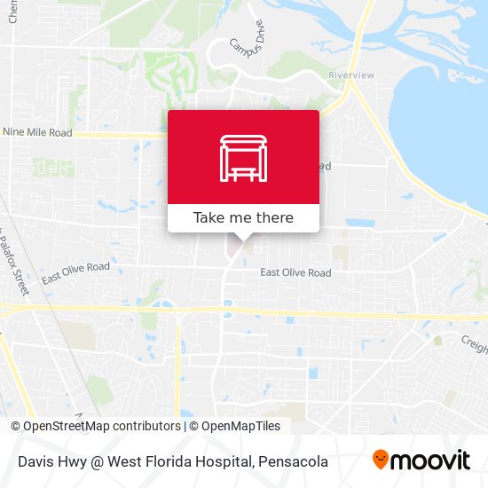 Davis Hwy @ West Florida Hospital map