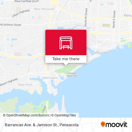 Barrancas Ave. & Jamison St. map