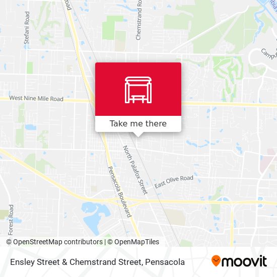 Ensley Street & Chemstrand Street map