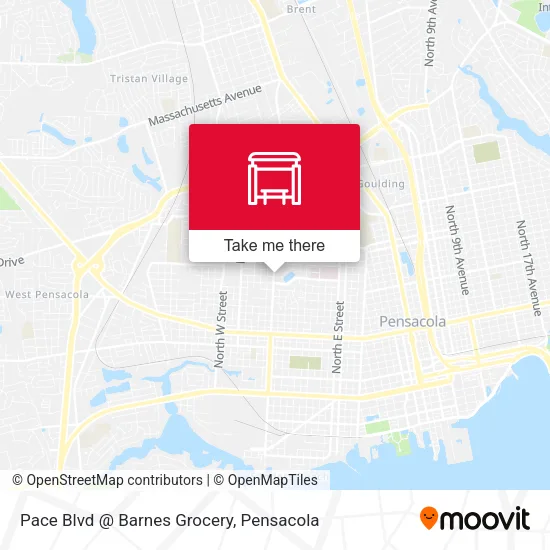 Mapa de Pace Blvd @ Barnes Grocery