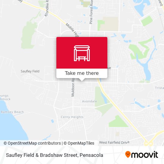 Saufley Field & Bradshaw Street map