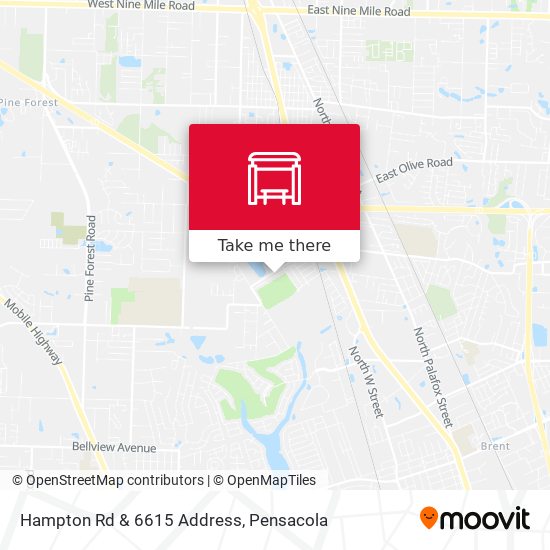 Hampton Rd & 6615 Address map