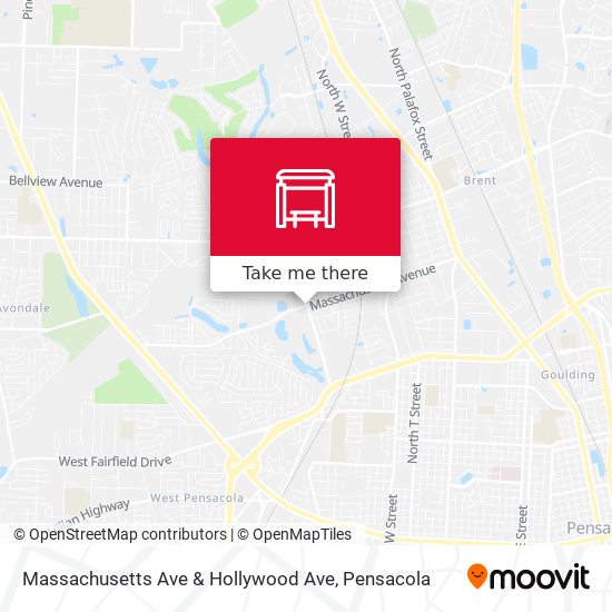 Massachusetts Ave & Hollywood Ave map