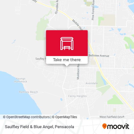 Saulfley Field & Blue Angel map