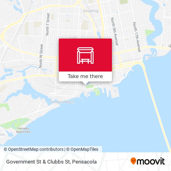 Government St & Clubbs St map