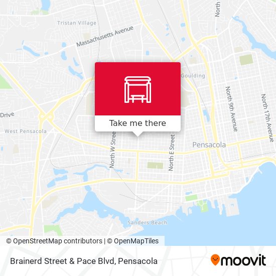 Brainerd Street & Pace Blvd map