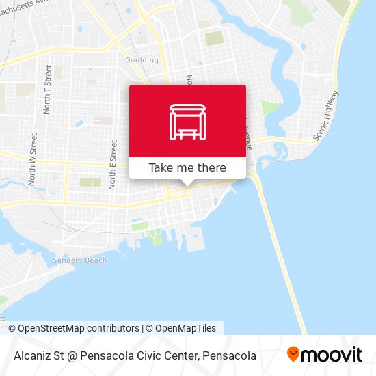 Alcaniz St @ Pensacola Civic Center map