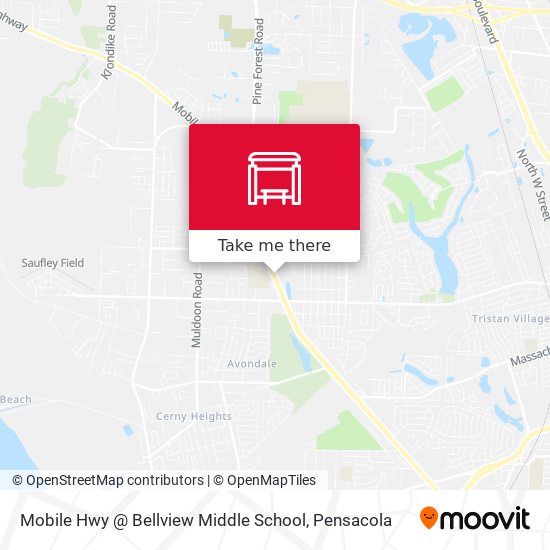 Mobile Hwy @ Bellview Middle School map