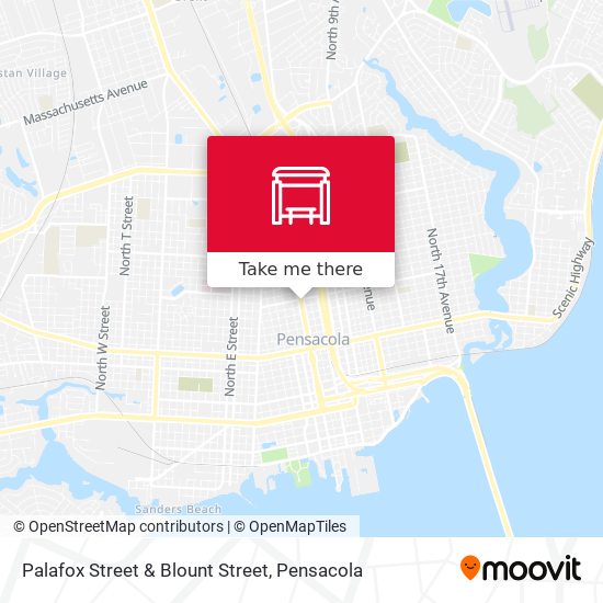 Palafox Street & Blount Street map