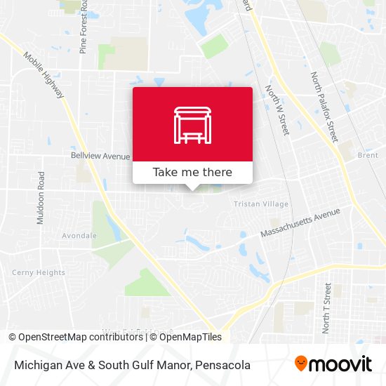 Michigan Ave & South Gulf Manor map