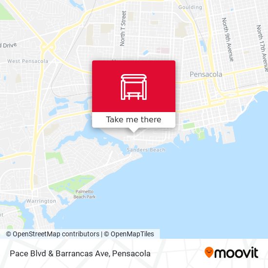 Pace Blvd & Barrancas Ave map