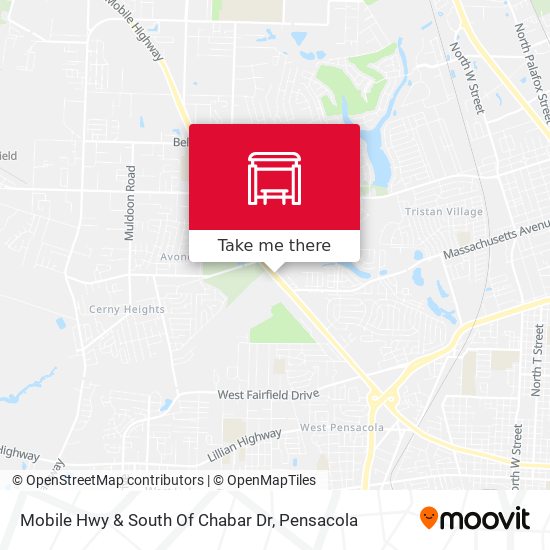 Mobile Hwy & South Of Chabar Dr map