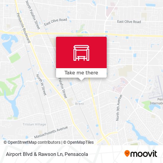 Mapa de Airport Blvd & Rawson Ln