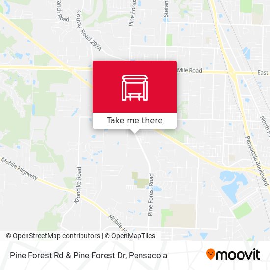 Pine Forest Rd & Pine Forest Dr map