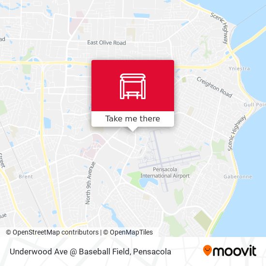 Underwood Ave @ Baseball Field map