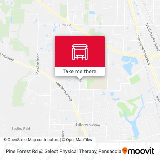 Pine Forest Rd @ Select Physical Therapy map