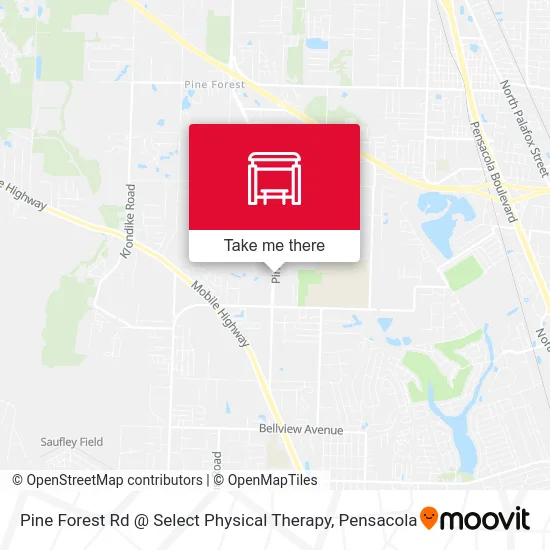 Pine Forest Rd @ Select Physical Therapy map