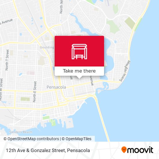 12th Ave & Gonzalez Street map