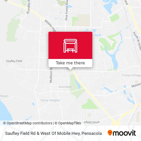 Saufley Field Rd & West Of Mobile Hwy map