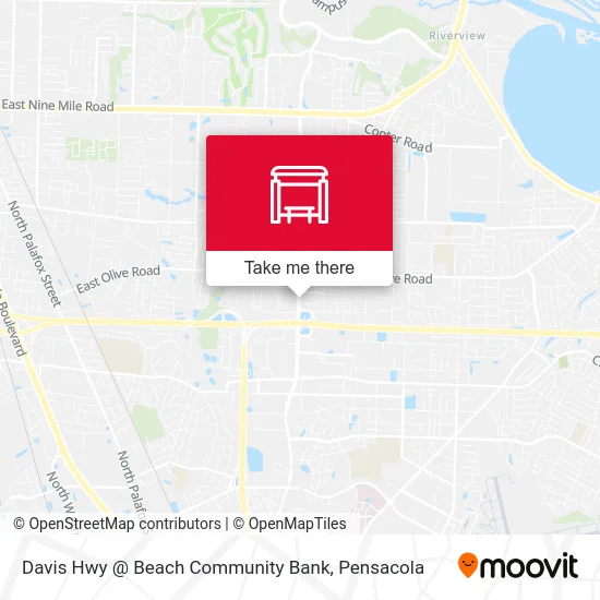 Davis Hwy @ Beach Community Bank map