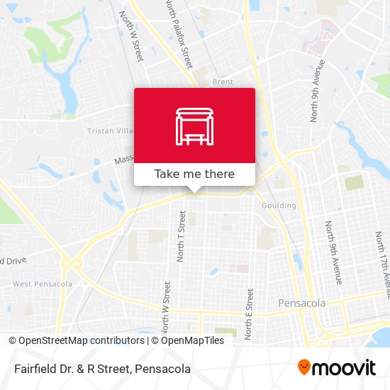 Fairfield Dr. & R Street map