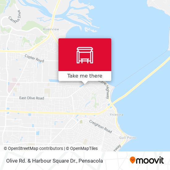 Olive Rd. & Harbour Square Dr. map